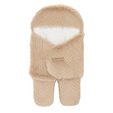 Baby Basics Cozy Snug Beige Furry Hooded Carrynest 17141