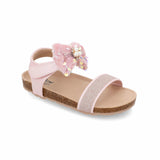 Fur Bowknot Bunch Glittered Sandals 14486