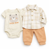 Baby Boys Exclusive Winter Suit Set Shirt , Half Sleeves Bodysuit With Trouser 17432