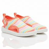 Canvas Pink Printed Strap Sandals for Girls