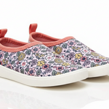 Girls Floral Pink Canvas Shoes