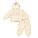 Frilled Baby Girl Suit Hoodie Trouser Set