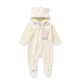Baby Girl Winter Zipper Romper 0-9M