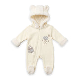Baby Girl Winter Zipper Romper 0-9M