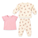 Baby Girl Suit Sweatshirt T-Shirt Trouser Set 3-24 Months