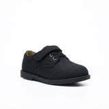 Black Canvas Dress Boys Shoes