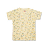 Boys Beige Beach & Tree Print T-Shirt