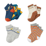 Cotton Rich Baby Footwear Pakistan Socks Set 3 Pairs Boys 5-6 Years