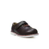 Brown Boys Formal Shoes with Velcro Strap