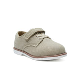 Brown Canvas Dress Boys Shoes