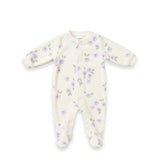 Floral Fleece Baby Girl Romper 0-9M