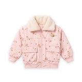 Leather Fur Pink Girl Jacket Stars 2-6 Years