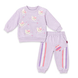 Kitty Baby Girl Suit Sweatshirt Trouser Set 18m-5Y