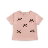 Girls Pearl T-Shirt Top Pink