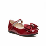 Pumps Shoes Maroon Mary Jane Butterfly Clips
