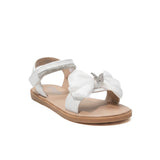 Sandals Glossy White Whimsical Ankle Strap