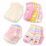 Cotton Rich Baby Footwear Pakistan Socks Set 3 Pairs Girls 5-6 Years