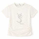 Girls T-Shirt White Stone Design