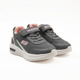 Glittered Jogger Shoes for Girls Grey & Pink Skechers Design
