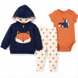 Terry Cotton Winter Suit Set Kids Designer Dresses 0-24 Months