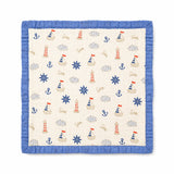 Infant Muslin Layered Blanket and Wrap Sheet Sea Vibes