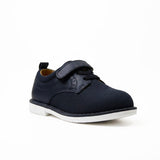 Navy Fabric Derby Boys Shoes