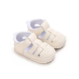 Prewalker Sandals for Baby Boys White Lattice Fisherman