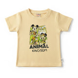 T-Shirt for Boys Beige Animal Kingdom